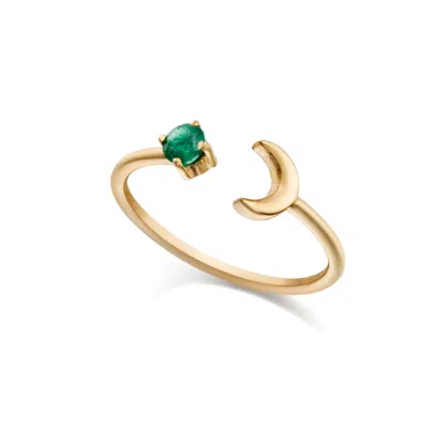 Preeti Sandhu Women's Gold / Green Gold Cosmic Emerald Ring In Multi