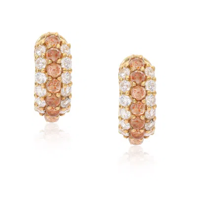 Preeti Sandhu Women's Gold / Neutrals Summer Sparkle Huggies - Sunstone