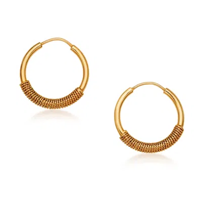 Preeti Sandhu Women's Gold Twist Hoops