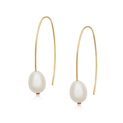 Preeti Sandhu Women's Gold / White Pearl Hoops In Multi