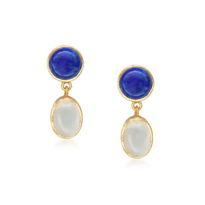 Preeti Sandhu Women's White Lapis & Moonstone Earring