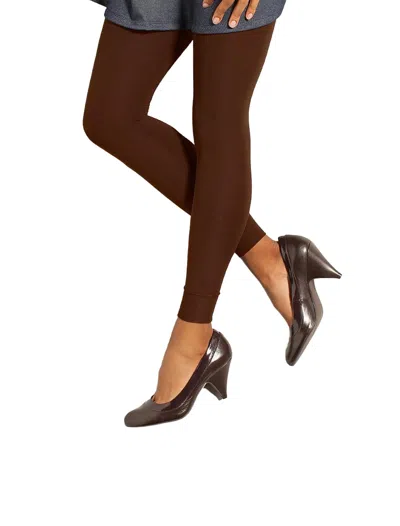 Preggers By Therafirm Maternity Light Compression Legging In Cocoa In Brown
