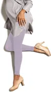 Preggers By Therafirm Maternity Light Compression Legging In Iris In Grey