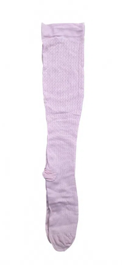 Preggers By Therafirm Women's Maternity Support Trouser Socks In Boho Pink In Purple