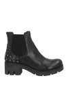 Pregunta Woman Ankle Boots Black Size 10 Soft Leather In Black