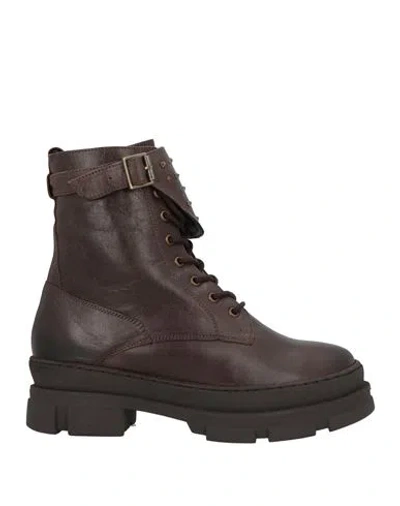 Pregunta Woman Ankle Boots Chocolate Brown Size 8 Leather