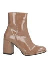 Pregunta Woman Ankle Boots Light Brown Size 6 Synthetisches Material In Sand