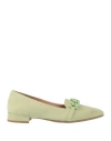 Pregunta Woman Loafers Light Green Size 10 Textile Fibers In Green