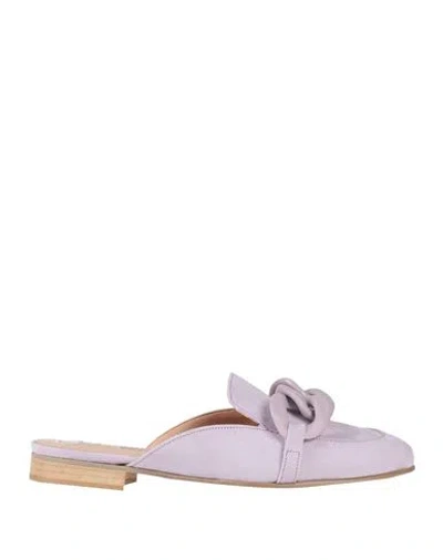 Pregunta Woman Mules & Clogs Lilac Size 8 Textile Fibers In Purple