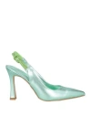 Pregunta Woman Pumps Light Green Size 8 Textile Fibers In Green