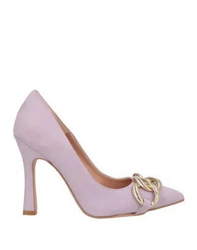 Pregunta Woman Pumps Lilac Size 6 Leather In Purple