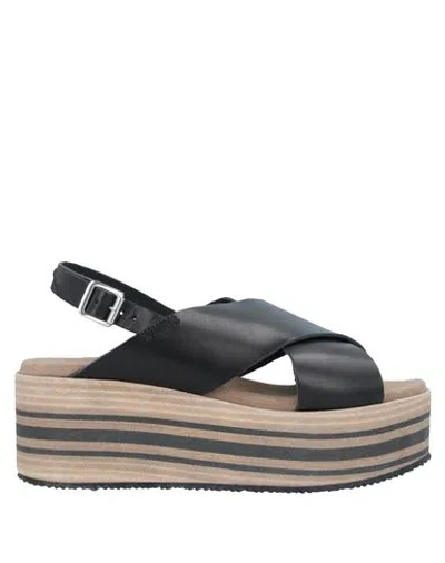 Pregunta Woman Sandals Black Size 6 Soft Leather