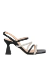 Pregunta Woman Sandals Black Size 8 Textile Fibers In Black