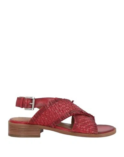 Pregunta Woman Sandals Brick Size 8 Leather In Red
