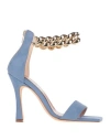 Pregunta Woman Sandals Light Blue Size 8 Technical Fibers In Blue