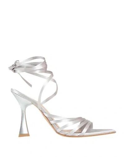 Pregunta Woman Sandals Light Grey Size 7 Textile Fibers In Grey