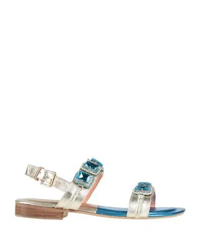 Pregunta Woman Sandals Platinum Size 7 Leather In Grey
