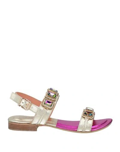 Pregunta Woman Sandals Platinum Size 8 Leather In Grey