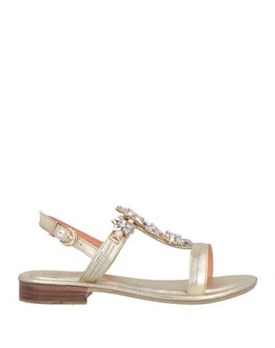 Pregunta Woman Sandals Platinum Size 8 Leather In Grey