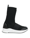 Pregunta Woman Sneakers Black Size 8 Textile Fibers In Black