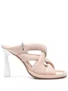 Premiata 100mm Leather Mules In Pink