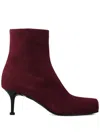 Premiata 100mm Pointed Stiletto Boots In Red