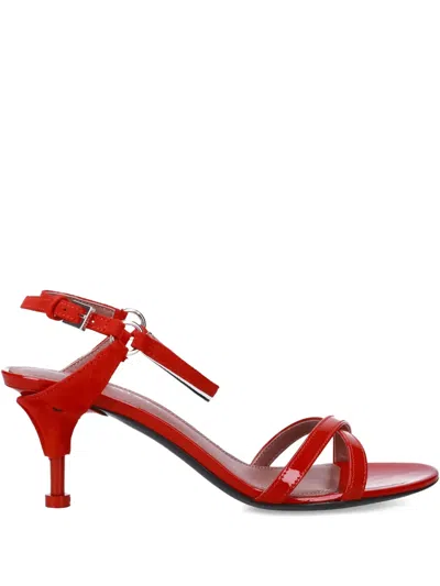Premiata 60mm Crossed Sandals In Red