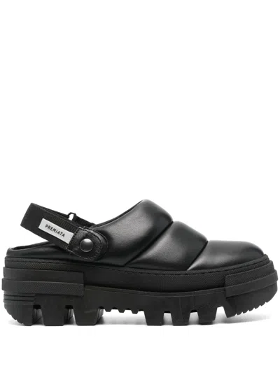 Premiata Gesteppte Mules 65mm In Schwarz