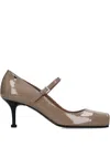 Premiata 65mm Strap-detailed Square-toe Heeled Pumps In Brown