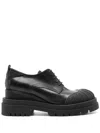 Premiata 70mm Polished Leather Brogues In Black