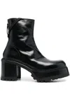 Premiata 80mm Block-heel Ankle Boots In Black