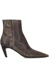 Premiata 85mm Suede Ankle Boots In Brown