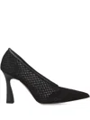 Premiata 90mm Mesh Pumps In Schwarz