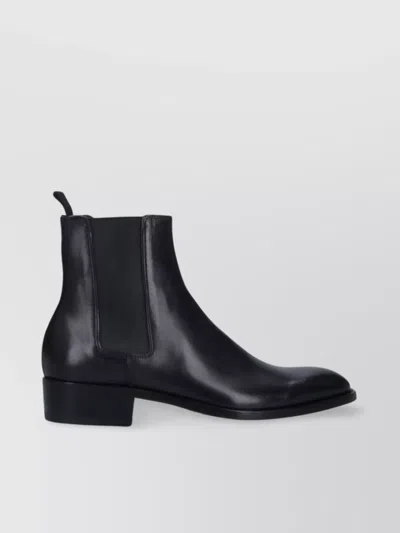 Premiata High Heels Ankle Boots In Black Leather