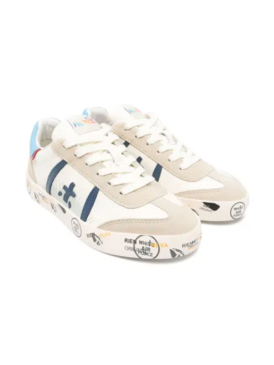 Premiata Kids' Andy Sneakers In White