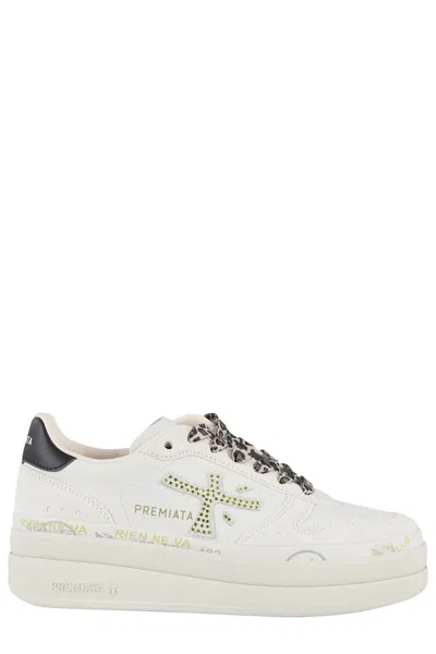 Premiata Micol 6794 Leather Sneakers In Multi