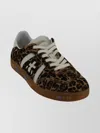 Premiata Animal Print Low-top Lace-up Shoes In Brown