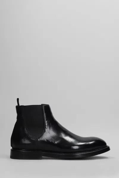 Premiata Ankle Boots In Black Leather