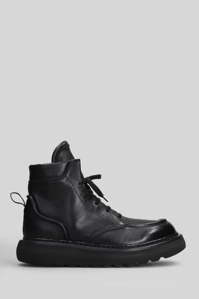 Premiata Ankle Boots In Black Leather