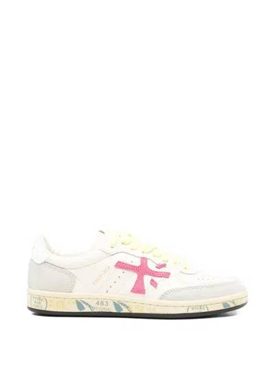 Premiata Appliqué Bsktclad Sneakers In Multi