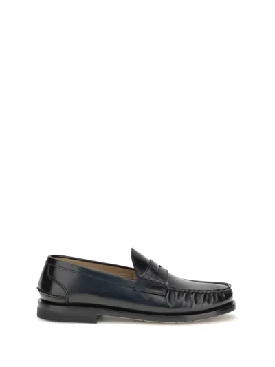 Premiata Penny Leather Loafers In Black