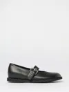Premiata Buckle-detail Round-toe Ballet Flats In Black