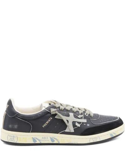 Premiata Basket Clay 6909 Lace-up Sneakers In Gray
