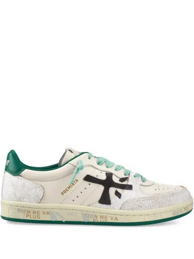 Premiata Basket Clay Sneakers In White