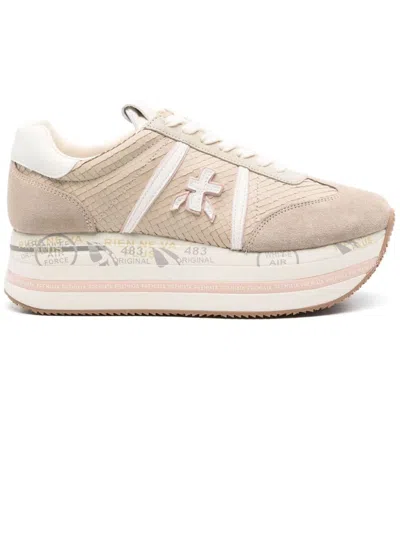 PREMIATA BEIGE BETH SNEAKERS