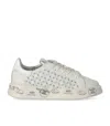 Premiata Woman Sneakers Off White Size 6 Leather In White