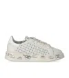 Premiata Woman Sneakers Off White Size 6 Leather In White