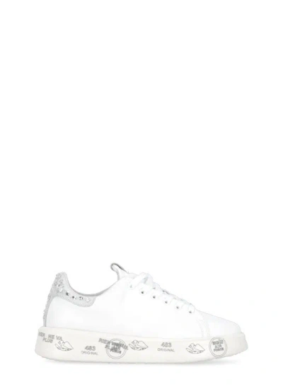 Premiata Belle Sneakers Mit Kristallen In White