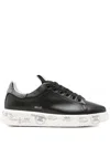 Premiata Belle Studded Sneakers In Black