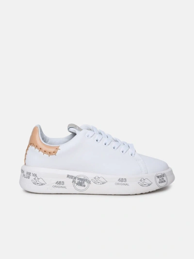 Premiata 'belle' White Leather Sneakers